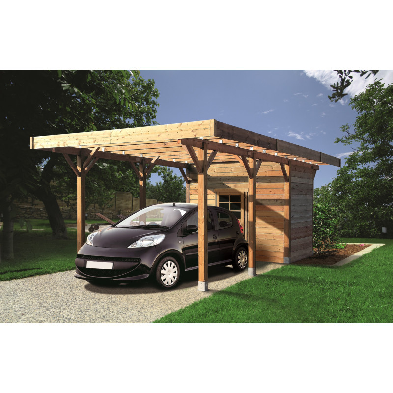 Carport combiné 3 x 7 x 2,5 m SOLID