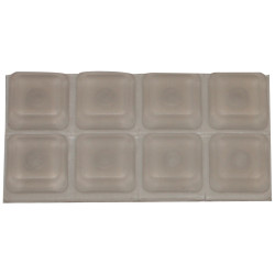Butée adhésive plastique 10x10mm – Lot de 8 | TEKNI-PROTECT

