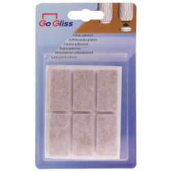 Patin en feutre Super beige 20 x 40 mm 6 pièces TEKNI-PROTECT Patin en feutre Super beige 20 x 40 mm 6 pièces TEKNI-PROTECT