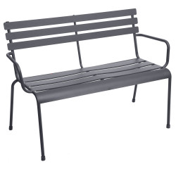 Banc de jardin Greensboro graphite – Confort et style | HESPERIDE
