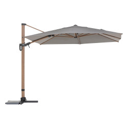 Parasol déporté Tikeo Platine 3x4,2m Inclinable | HESPERIDE