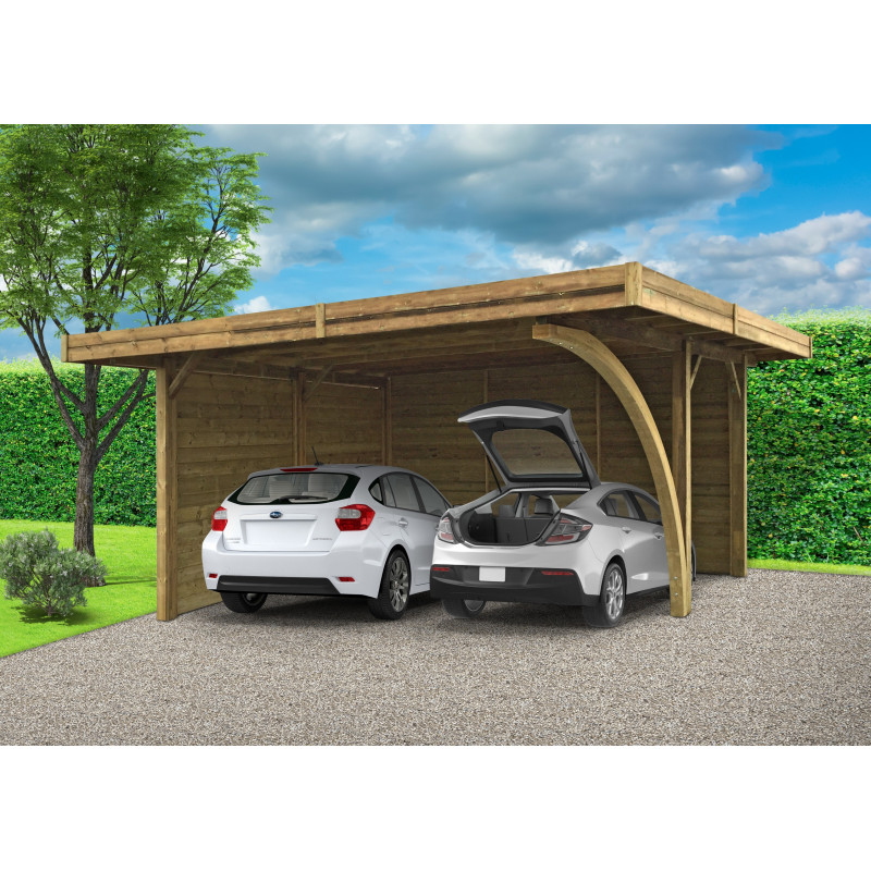 Carport combiné 5 x 6 x 2,5 m SOLID