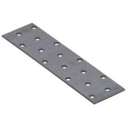 Plaque d'assemblage acier 160x40mm – Lot de 20 | TEKNIFIX