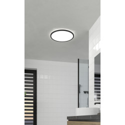 Plafonnier LED Testara-E noir Ø 30 cm 2600 lm 16,4 W EGLO