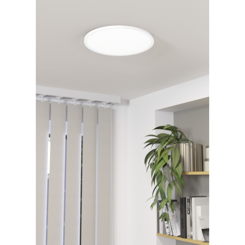 Plafonnier LED Testara-E noir Ø 30 cm 2600 lm 16,4 W EGLO