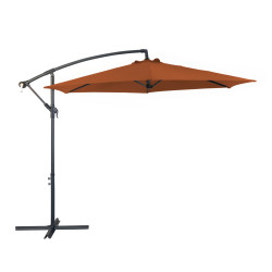 Parasol déporté Terre de Sienne Ø 300 cm – Ombre et Style


