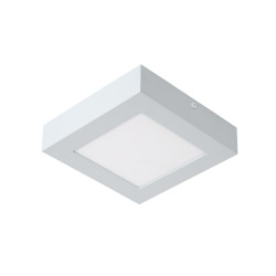 Plafonnier LED pour salle de bain Brice carré blanc 850 lm 15 W LUCIDE Plafonnier LED pour salle de bain Brice carré blanc 850 lm 15 W LUCIDE