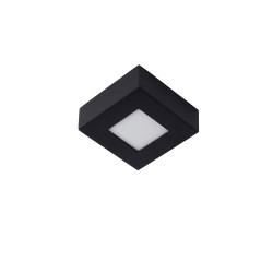 Plafonnier LED pour salle de bain Brice carré noir 430 lm 8 W LUCIDE