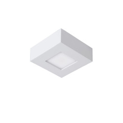 Plafonnier LED pour salle de bain Brice carré blanc 430 lm 8 W LUCIDE Plafonnier LED pour salle de bain Brice carré blanc 430 lm 8 W LUCIDE