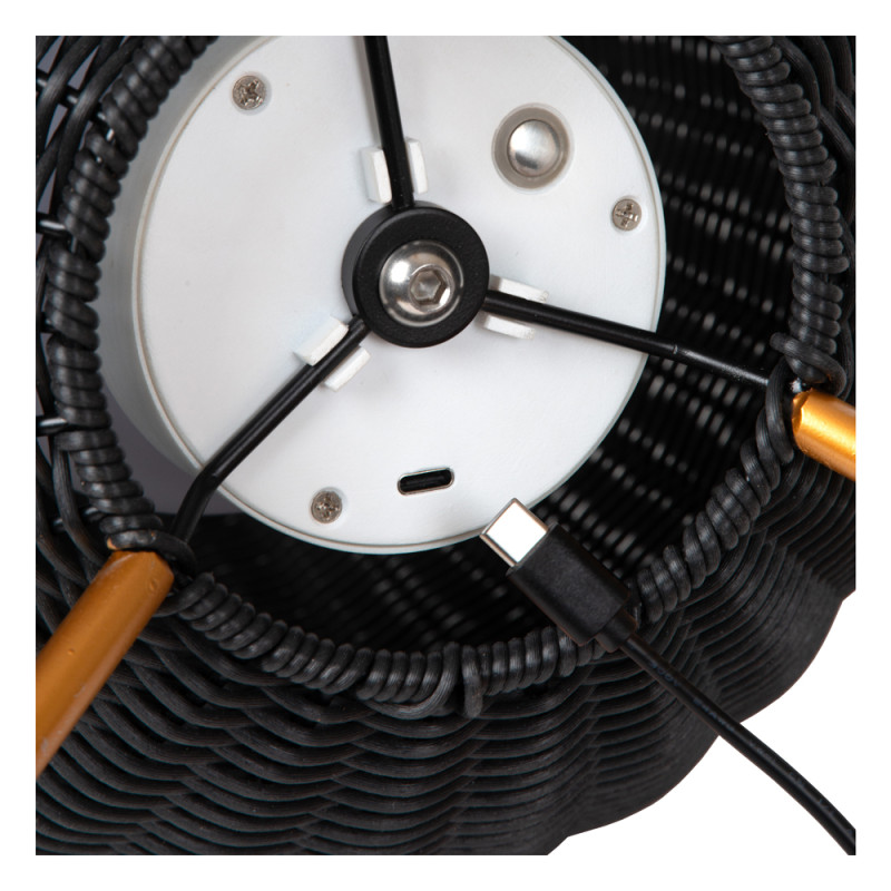 Lampe de table LED Colin noire 3 W LUCIDE Lampe de table LED Colin noire 3 W LUCIDE