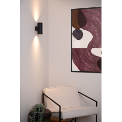 Applique Bondi noire GU10 2 x 50 W LUCIDE Applique Bondi noire GU10 2 x 50 W LUCIDE