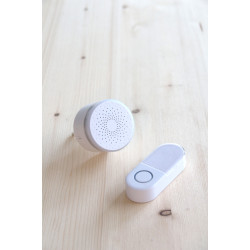Carillon sans fil sur secteur Design 150 m blanc DIO Carillon sans fil sur secteur Design 150 m blanc DIO