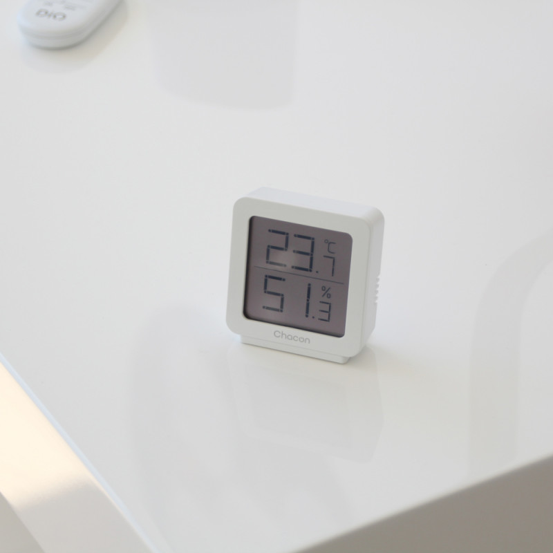 Thermométre intérieur avec hygromètre blanc CHACON