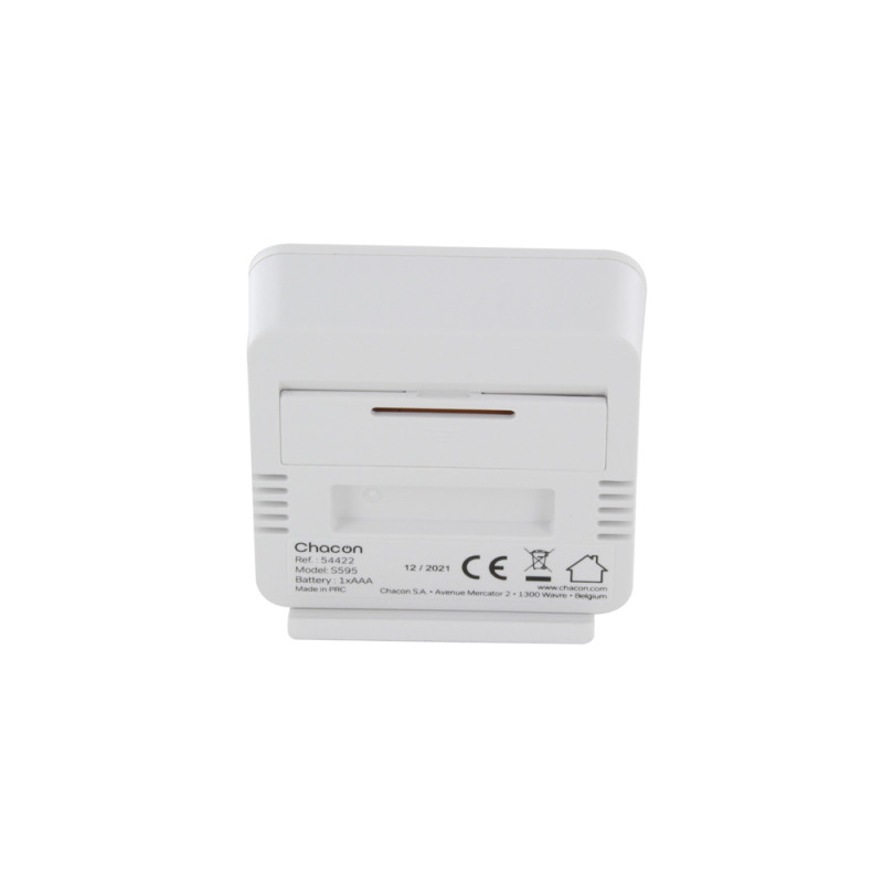 Thermométre intérieur avec hygromètre blanc CHACON
