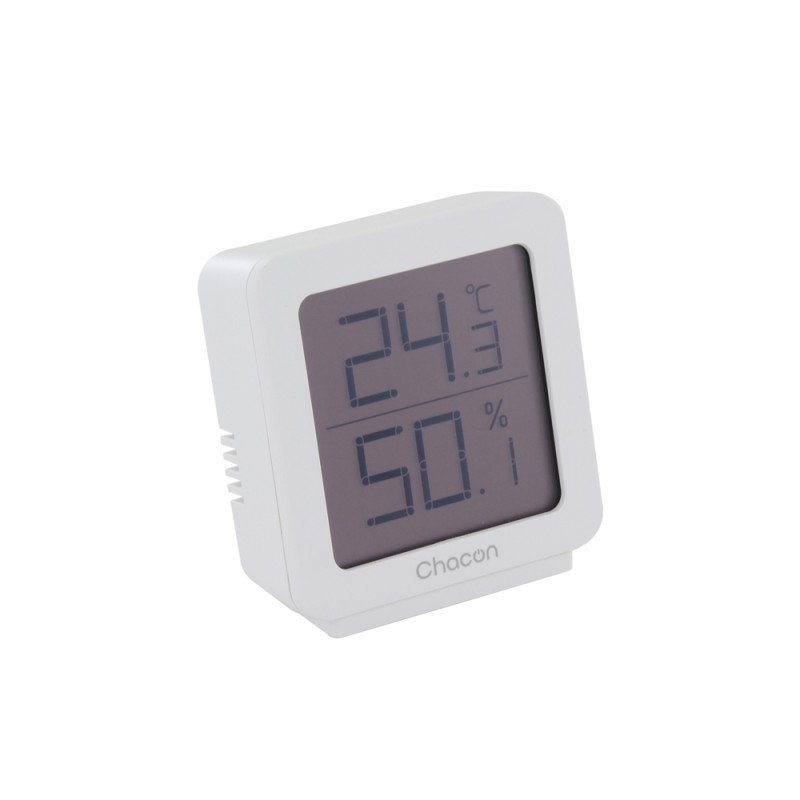 Thermométre intérieur avec hygromètre blanc CHACON