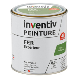 Peinture Fer Vert Brillant 4 ans – Protection Extérieure | INVENTIV