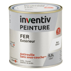 Peinture extérieure Fer 8 ans blanc brillant | INVENTIV