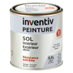 Peinture Sol Gris Clair Satiné 8 Ans – Résistance | INVENTIV


