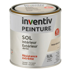 Peinture Sol Beige Sable Satiné 8 Ans – Durabilité | INVENTIV

