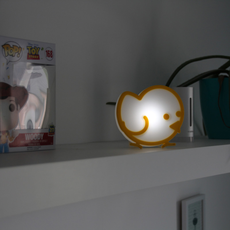 Veilleuse LED poussin sur batterie CHACON