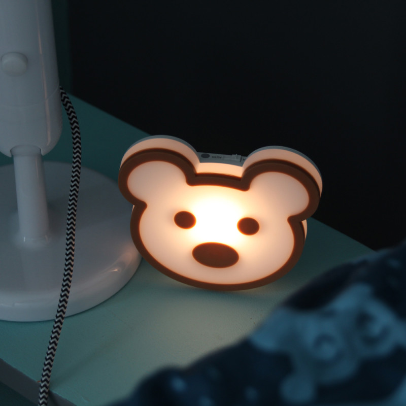 Veilleuse LED nounours sur batterie CHACON