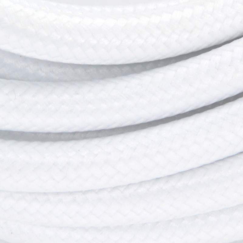 Câble textile HO3VV-F 2 x 0,75 mm² blanc 5 m CHACON