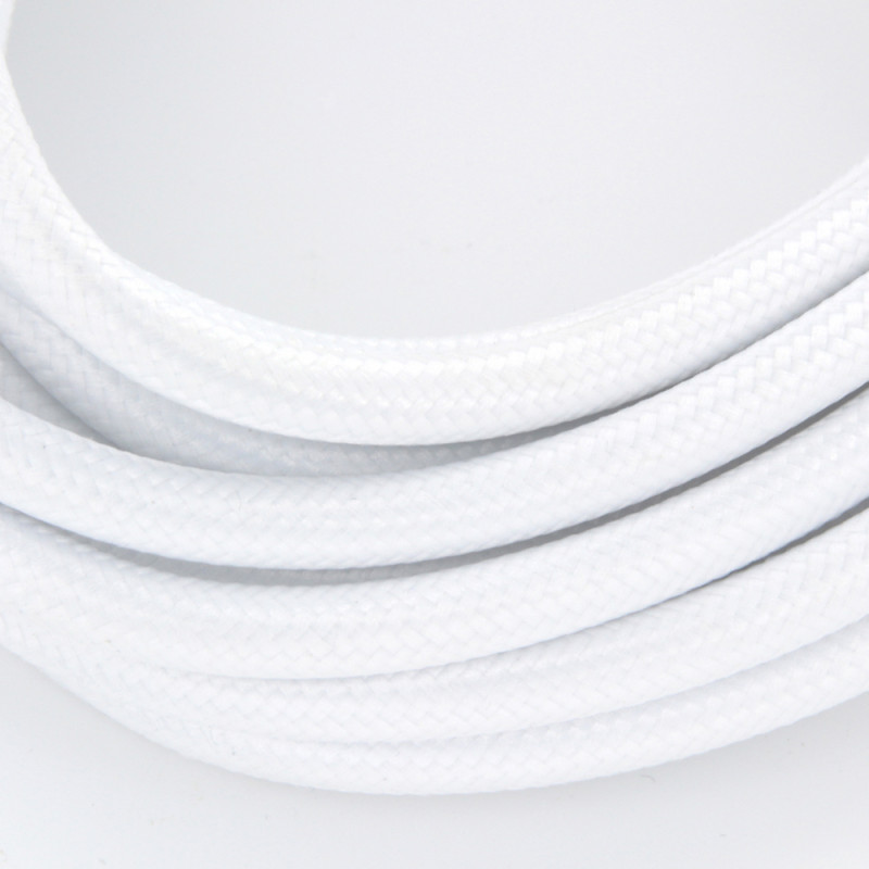 Câble textile HO3VV-F 2 x 0,75 mm² blanc 5 m CHACON