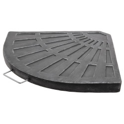 Dalle triangulaire résine 15kg – Stabilité Parasol