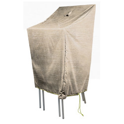 Housse pour chaise empilable beige 66 x 66 x 120 cm – Protection | INVENTIV