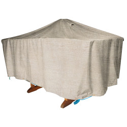 Housse pour table de jardin rectangulaire beige 180 x 110 x 60 cm | INVENTIV