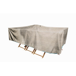 Housse Table Jardin Rectangulaire 310x130cm – Protection Beige | INVENTIV