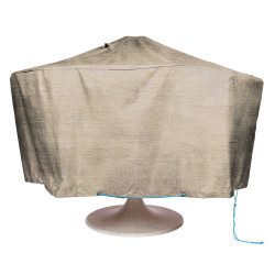 Housse pour table ronde beige Ø 160 cm – Protection de jardin | INVENTIV