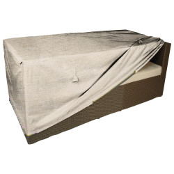 Housse pour canapé de jardin beige 130 x 75 x 90 cm – Protection | INVENTIV