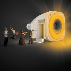 Ampoule LED connectée avec enceinte intégrée E27 RGB 400 lm 7 W AWOX Ampoule LED connectée avec enceinte intégrée E27 RGB 400 lm 7 W AWOX