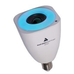 Ampoule LED connectée avec enceinte intégrée E27 RGB 400 lm 7 W AWOX Ampoule LED connectée avec enceinte intégrée E27 RGB 400 lm 7 W AWOX