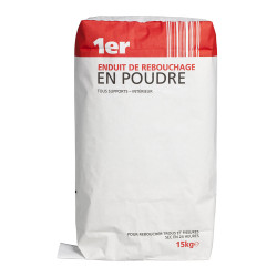 Enduit de rebouchage poudre 15kg – Réparation rapide