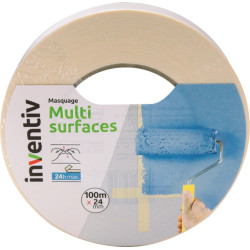 Ruban de masquage Multi surfaces 24mm – Masquage précis | INVENTIV
