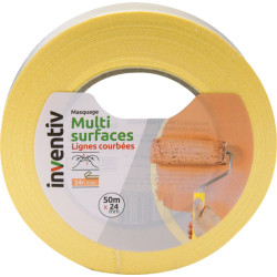 Ruban de masquage courbé 24mm – Lignes parfaites | INVENTIV