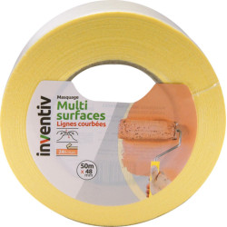 Ruban de masquage courbé 48 mm – Lignes précises | INVENTIV
