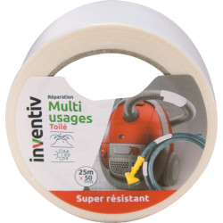 Ruban Réparation Multi-usages Blanc 25mm – Résistance | INVENTIV