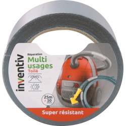 Ruban de réparation argent 25mm x 50m – Usage facile | INVENTIV
