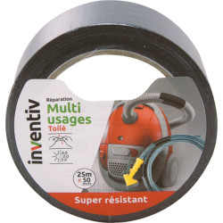Ruban Réparation Multi-usages Noir 25mm – Résistance | INVENTIV