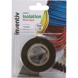 Ruban Isolation Électrique Noir 15mm – Sécurité & Durabilité