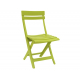 Chaise de jardin pliante Miami vert anis GROSFILLEX