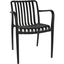 Fauteuil de jardin noir – Confort extérieur