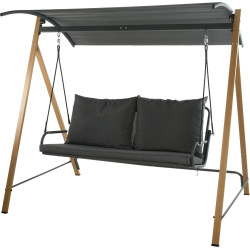 Balancelle Anthracite - Confort & Style pour Votre Jardin