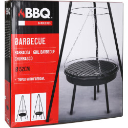 Barbecue Ø 52 cm avec grille suspendue – Grillades parfaites Barbecue Ø 52 cm avec grille suspendue – Grillades parfaites