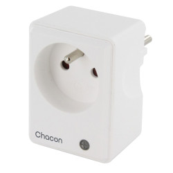 Prise connectée Wi-Fi avec compteur de consommation 16 A 3680 W CHACON Prise connectée Wi-Fi avec compteur de consommation 16 A 3680 W CHACON