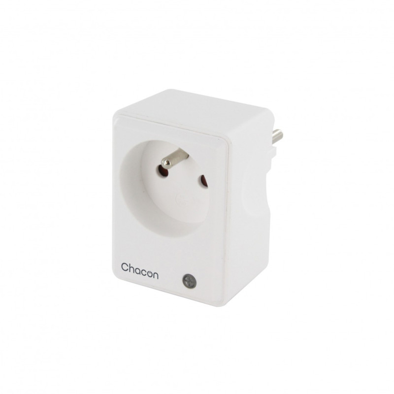 Prise connectée Wi-Fi avec compteur de consommation 16 A 3680 W CHACON Prise connectée Wi-Fi avec compteur de consommation 16 A 3680 W CHACON
