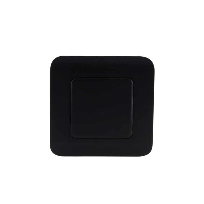 Interrupteur sans fil simple noir DIO